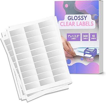 Amazon Performore Glossy Crystal Clear Address Labels For Laser