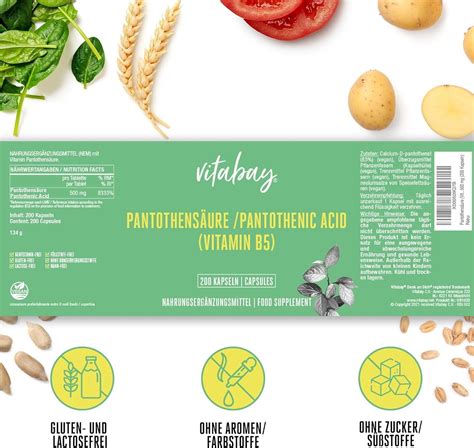 Vitabay Pantothens Ure Mg Vitamin B St Shop Apotheke