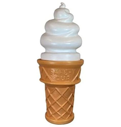 Giant Safe T Cup Swirl Ice Cream Cone Lamp