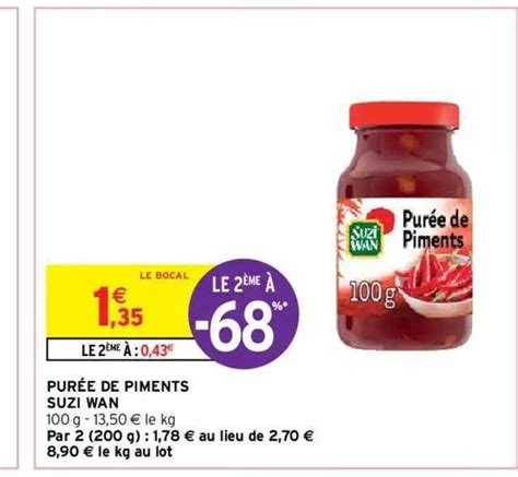 Promo Purée De Piments Suzi Wan chez Intermarché Hyper iCatalogue fr