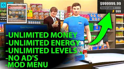 Manage Supermarket Simulator Mod Apk Unlimited Money And Unlimited