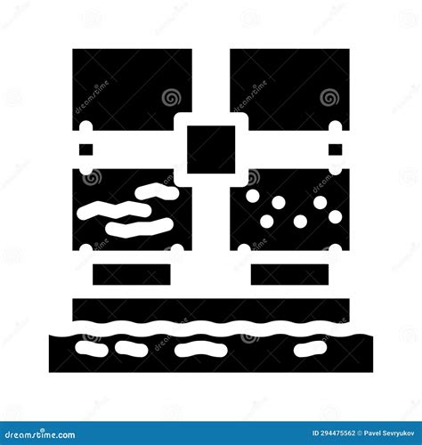 Marine Corrosion Testing Glyph Icon Vector Illustration Stock Vector