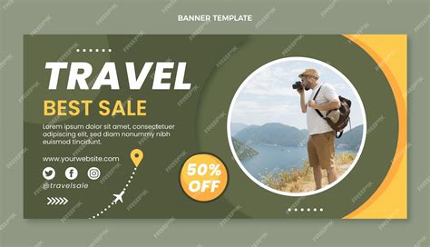 Free Vector | Travel design template banner