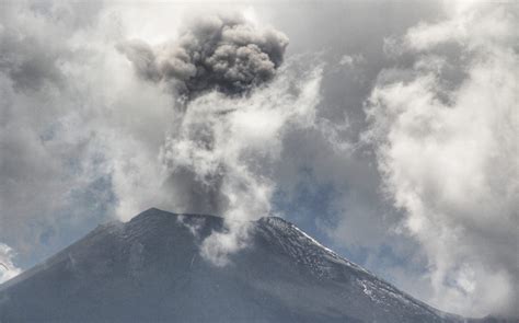 Volcán Popocatépetl actividad registrada HOY 05 de abril 2023 Grupo