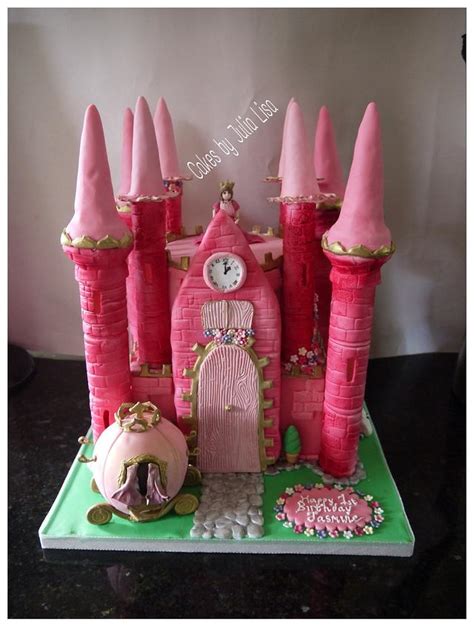 Pink Princess Castle Cake - Cake by Cakes by Julia Lisa - CakesDecor