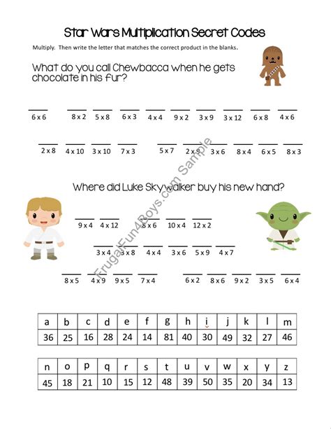 Star Wars Color By Math Worksheets Printable Maths Puzzles Star Wars