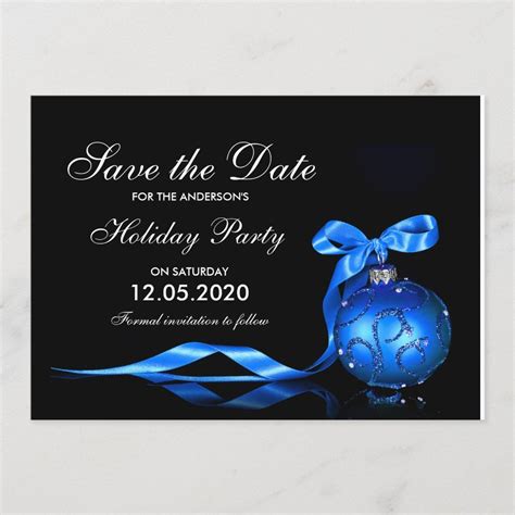 Save The Date Holiday Party Templates