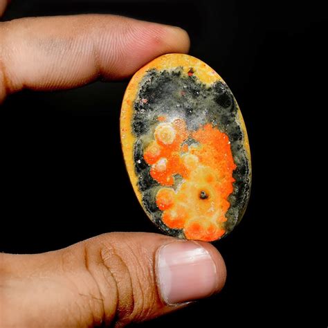 Mm Natural Bumble Bee Jasper Oval Shape Loose Gemstone Cabochon