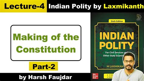 Indian Polity By M Laxmikanth L Making Of The Constitution Upsc