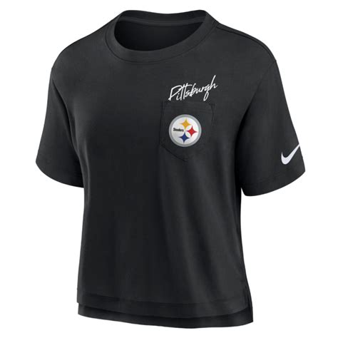 Pittsburgh Steelers Women S Nike Dri Fit Pocket Short Sleeve T Shirt