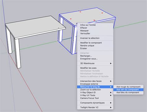 Comment créer un objet par symétrie ou miroir avec SketchUp