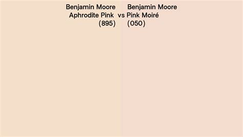 Benjamin Moore Aphrodite Pink vs Pink Moiré side by side comparison