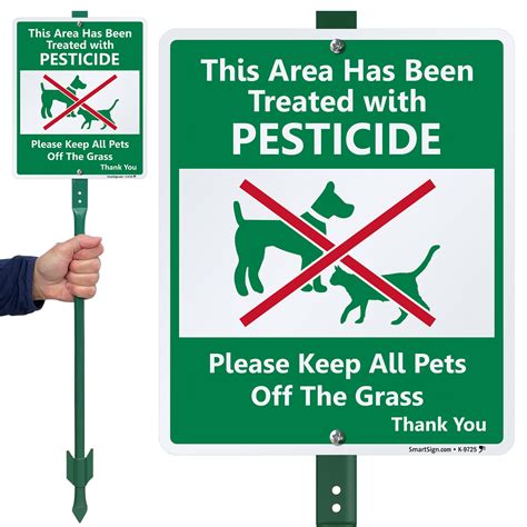 Pesticide Signs Pesticide Application Warning Signs