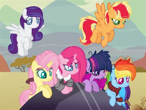 Safe Artist Bezziie Applejack Fluttershy Pinkie Pie