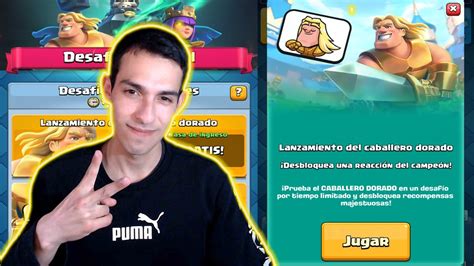 Consiguiendo La Reacci N Del Caballero Dorado En Clash Royale Directo