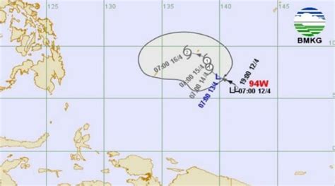 Bibit Siklon Tropis Tumbuh Di Filipina Ini Wilayah Berpotensi Hujan Di