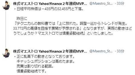 No19982148 株式マエストロより拝借 日経平均株価【998407】の掲示板 20230728 株式掲示板 Yahoo