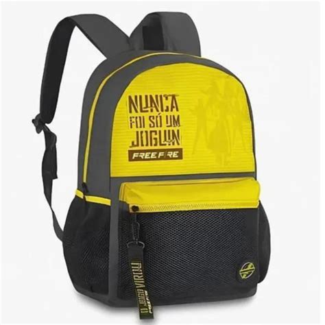 Mochila Escolar De Costas Free Fire Oficial O Jogo Virou Fr