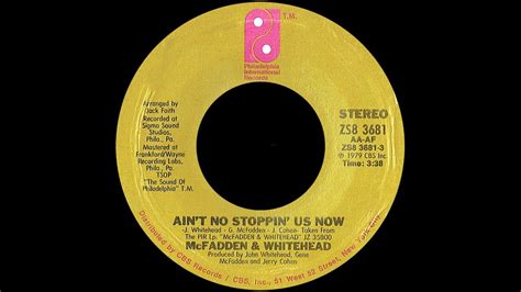 McFadden Whitehead Ain T No Stoppin Us Now 1979 Disco Purrfection