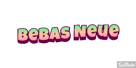 Bebas Neue Font Animated  Logo Designs