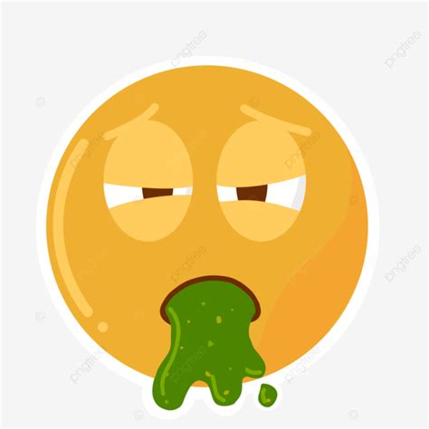 Vomit Emoji Png Transparent Vomiting Emoji Sticker Emoji Sticker Set