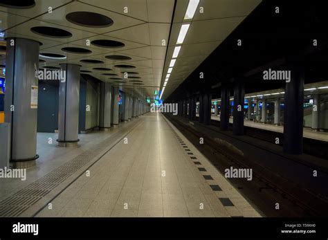 Train Station Under Schiphol Airport The Netherlands 2019 Stock Photo ...