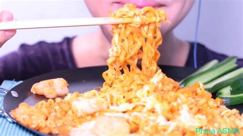 No Talking Cheesy Samyang Carbo Fire Noodles Mukbang Asmr Eating