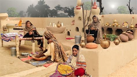 Desert Women Morning Routine In Fog Village Life Pakistan Cooking