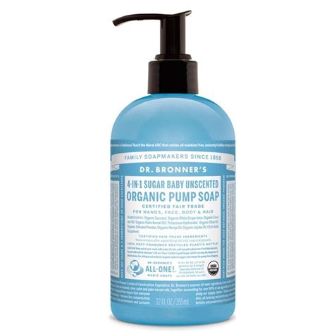 Dr Bronner S In Baby Mild Organic Pump Soap Ml Soap Sugar