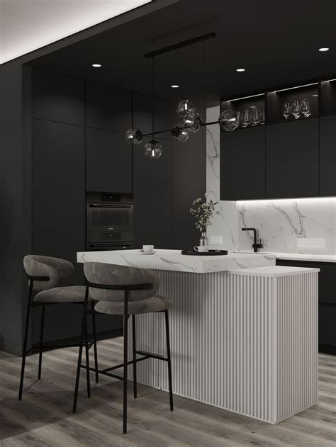 Кухня-гостиная с островом | Design kitchen-living room | Kitchen ...