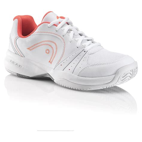 Head Womens Breeze Tennis Shoes - White/Coral - Tennisnuts.com