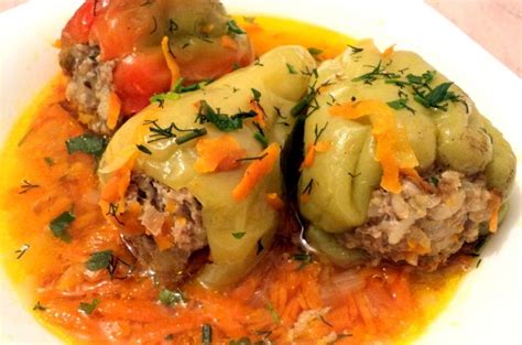 Фаршированный перец с добавлением кабачков: рецепт | Recipes, Food ...