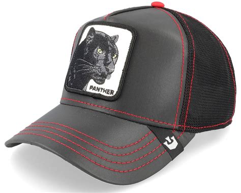 Reflective Panther Nights Black Trucker Goorin Bros Keps Hatstore Se