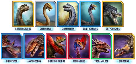 Jurassic World Alive: 11 New Dinosaurs And Their Rarity | Pokemon Group