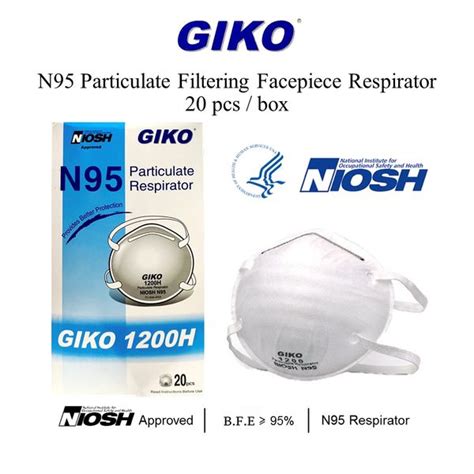 Giko H N Particulate Respirator Niosh Approved Pcs