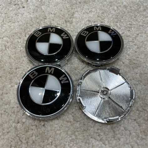 BMW Black And White 68mm Emblem Logo Badge Hub Wheel Rim Etsy