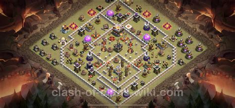 Best Anti 3 Stars War Base Th11 With Link Anti Air Electro Dragon