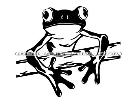 Tree Frog Svg Frog Svg Frog Clipart Frog Files For Cricut Frog