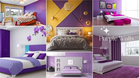 Purple Two Color Combination For Bedroom Walls Dont Miss This 🏠🏠