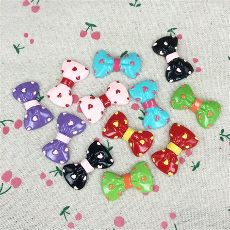 10 Pieces Mixed Color Resin Flatback Flat Back Cabochon Kawaii DIY