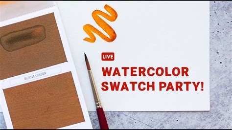 WatercolorSnacks Presents Watercolor Swatch Party YouTube