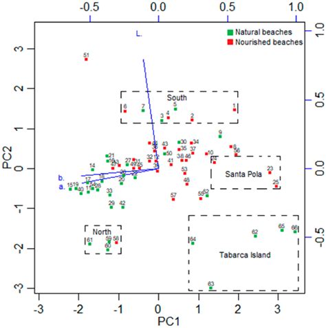 Principal Component Analysis Pca Graph Representation Of Sand