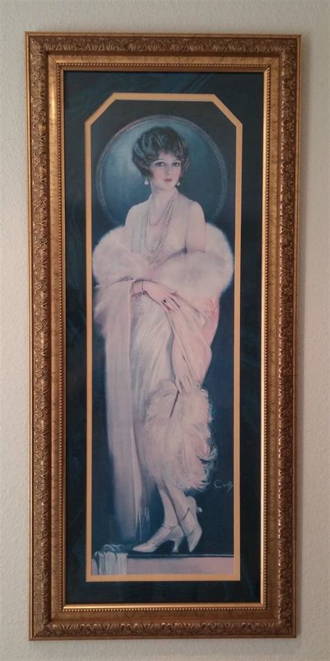 Vintage Earl Christy Yardlong Art Deco Flapper Girl Print 1811907151