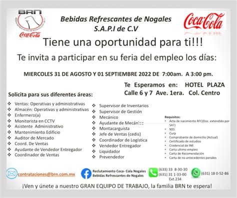 Lanza Coca Cola Vacantes Y Tu Puedes Ser Uno De Ellos Https