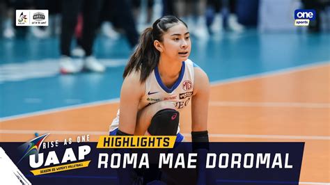 Roma Mae Doromal Highlights Uaap Season Women S Volleyball Youtube