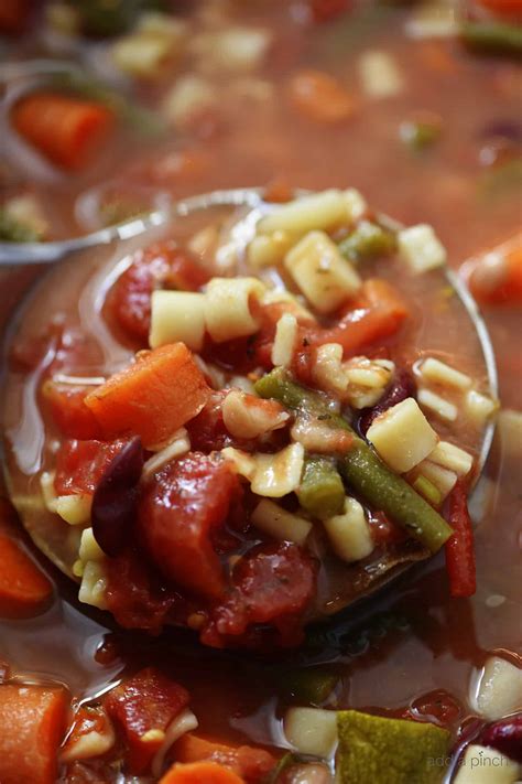 Slow Cooker Minestrone Soup Recipe Add A Pinch