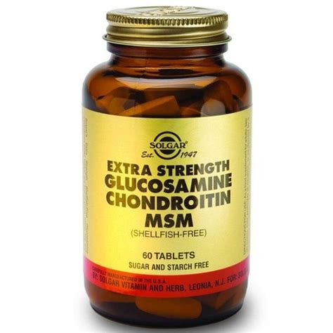 Solgar Extra Strength Glucosamine Chondroitin Msm Tabs Pharm Gr