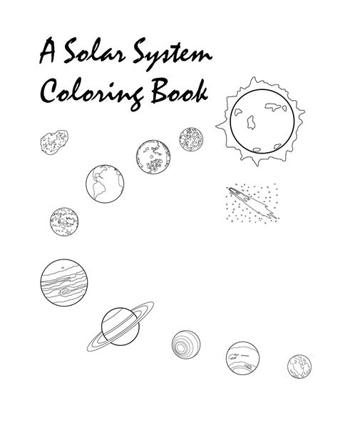 Color By Number Solar System