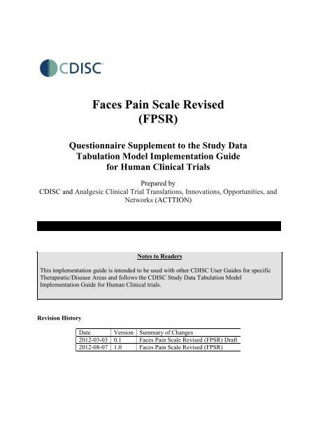 Faces Pain Scale Revised