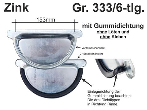 Zink Rinnenboden Steckboden Mit Dichtlippe Universal Tlg Dach